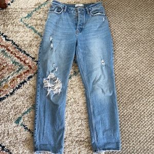 Abercrombie & Fitch Curve Love Dad Jeans